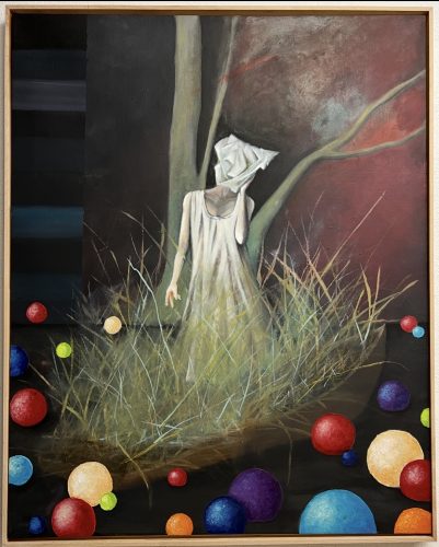 Öl auf Leinwand, 80x100cm "ganz leise" 2025