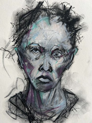 Tusche und Pastell auf Papier,22x28cmOhne Titel, 2025